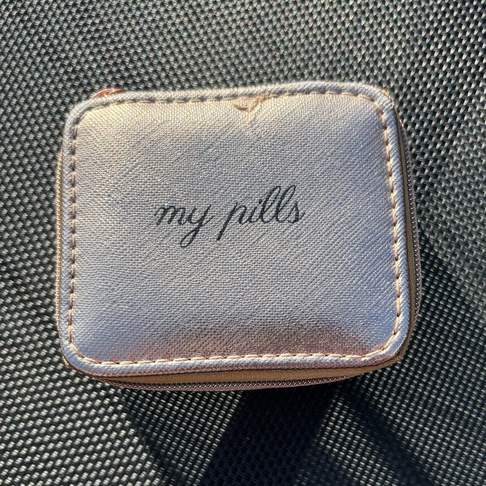 Rose Gold Pill Case